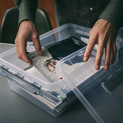 Sunware Q-line box 12 liter transp/metaal