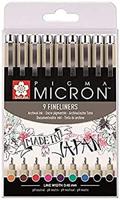 Sakura pigma micron 05 etui met 9 kleuren - thumbnail
