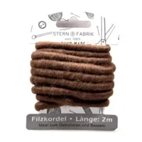Stern Fabrik vilt koord bruin 2 m | 36 stuks - thumbnail