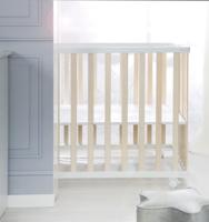 Box pieghevole per bambini - ROBA - 75 x 100 cm - Altezza regolabile - Ruote - Legno / Bianco - thumbnail