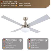 Beacon RVS plafondventilatorAirfusion Quest II Ø 122cm - 210334 - thumbnail