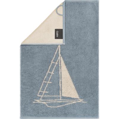 Cawö Cawö Postcards Towels Edition 100 Sailing boat Gastendoekje 30x50