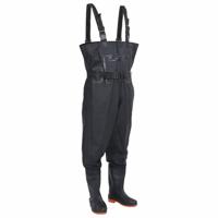VidaXL Waadpak met laarzen en riem maat 46 zwart - thumbnail
