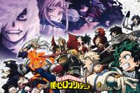 Poster My Hero Academia - Heroes vs Vilains 91,5x61cm - thumbnail