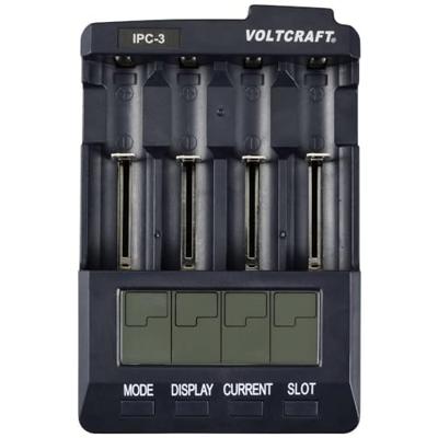 VOLTCRAFT IPC-3 Batterijlader Li-ion, NiCd, NiMH 10440, 14500, 16340, 16650, 17355, 17500, 17670, 18490, 18500, 18650, 22650, 26500, 26650, CR-123A, A, AAA