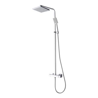BWH Design Rombo Eco douche opbouwset + thermostatische kraan chroom