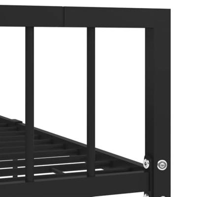 Bedframe metaal zwart 120x200 cm