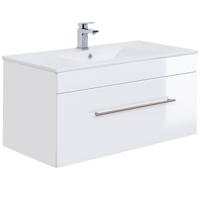 Wastafelkast Ivar Wit L - thumbnail