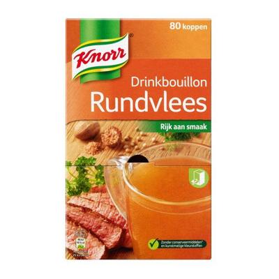 Drinkbouillon knorr rundvlees | 6 stuks
