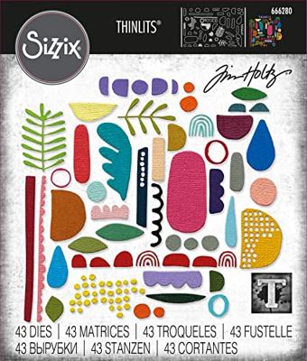 Sizzix • tim holtz thinlits die set abstract elements 43pcs