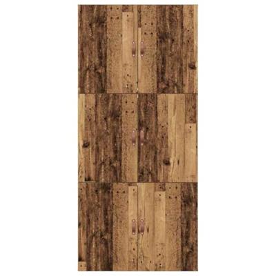 Bedframe met opslag Oud hout 75 x 190 cm Bewerkt hout