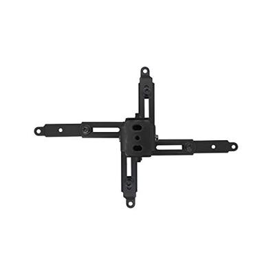TooQ PJ2012T-B – verstelbare helling van het plafond en instelbaar voor projector tot 20 kg gewicht, in hoogte verstelbaar van 130 mm tot 650 mm, helling +/- 15 °, zwart