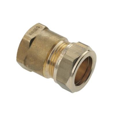 Bonfix knelkoppeling - Schroefbus - 3/8 x 15mm - Messing