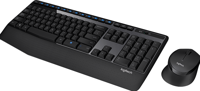 Logitech Wireless Combo MK345 - US-INTL-Layout Muis, Set met toetsenbord en muis, Toetsenbord Draadloos QWERTY, Engels Zwart Numeriek toetsenbord - thumbnail
