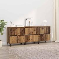 Dressoirs 3 pcs Oud Hout 60 x 35 x 70 cm Bewerkt hout - thumbnail