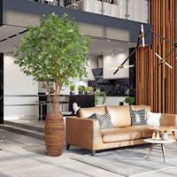 Beuken deluxe kunstboom 350cm - FR - brandvertragend - thumbnail