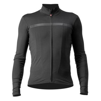 Castelli Pro thermal Mid lange mouw fietsshirt donkergrijs heren L
