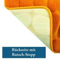 MSV Badkamerkleedje|badmat - kiezel - vloer - saffraan geel - 50x80 cm - thumbnail