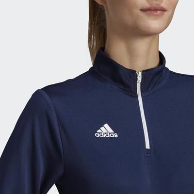 adidas Entrada 22 Trainingstrui 1/4-Zip Dames Donkerblauw Wit