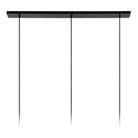 Lucide JOANET - Hanglamp - 3xE27 - Fumé - thumbnail