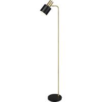 Moderne LED Vloerlamp - Mat Zwart/Goud - E27 Fitting - Aluminium - thumbnail