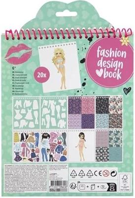 Besties fashion design kleur- en stickerboek met stencils