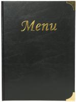 Securit menukaart Basic ft A4, zwart - thumbnail