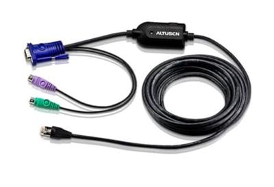 ATEN KVM Adapter [2x PS/2-stekker, VGA-stekker - 1x RJ45-bus] 4.50 m Zwart