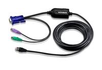 ATEN KVM Adapter [2x PS/2-stekker, VGA-stekker - 1x RJ45-bus] 4.50 m Zwart - thumbnail