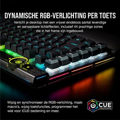 Corsair K100 RGB Optical-Mechanical Keyboard gaming toetsenbord - thumbnail