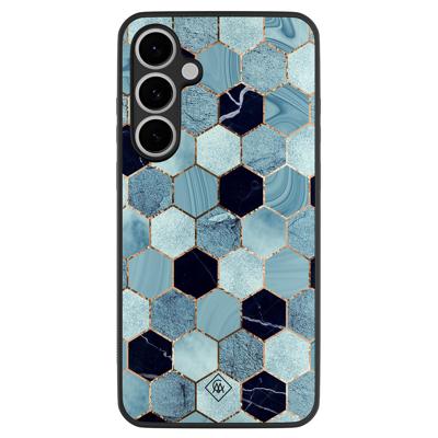 Samsung Galaxy S24 FE hoesje - Blue cubes Samsung Galaxy S24 FE hoesje - Blue cubes