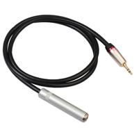REXLIS TC128MF 3.5 mm male naar 6.5 mm Female audio adapter kabel lengte: 1M - thumbnail