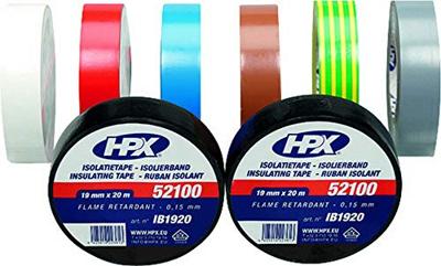 HPX PVC isolatietape VDE | Gemengd | 19mm x 20m | set van 10 - IC1920 - IC1920