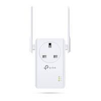 TP-Link TL-WA860RE N300 Universal Range Extender with Extra Power Outlet, Broadband/Wi-Fi Extender, Wi-Fi Booster/Hotspot with 1 Ethernet Port and 2 External Antennas, Plug and Play, UK Plug - thumbnail
