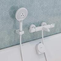 Handdouche HansGrohe Raindance Select S AirPower 120 3jet Mat Wit - thumbnail
