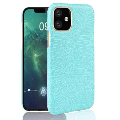 Voor iPhone 11 schokbestendige krokodil textuur PC + PU geval (licht groen)