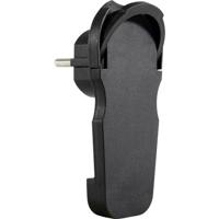 REV 0018260500 Platte stekker met randaarde 230 V Zwart IP20 - thumbnail