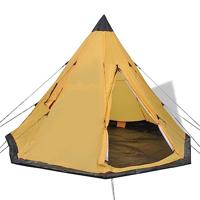 VidaXL Tent 4-persoons geel - thumbnail
