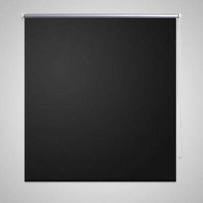 VidaXL Rolgordijn verduisterend 84,4 x 175 cm stofbreedte 80 cm zwart