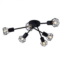 Globo PlafondlampXara I 6-lichts zwart Ø 63cm - 54802S-6 - thumbnail