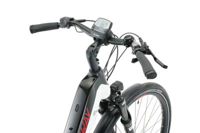 CONWAY elektrische trekkingfiets "cairon tf 3.8" mod. 24 ebike conw.cairon tf 3.8 28/42 wave 8sp white/bl.