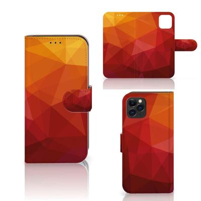 Book Case voor Apple iPhone 11 Pro Polygon Red Book Case voor Apple iPhone 11 Pro Polygon Red
