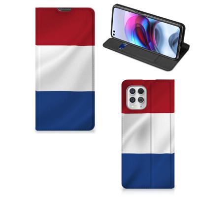 Motorola Moto G100 | Standcase | Nederlandse Vlag Motorola Moto G100 | Standcase | Nederlandse Vlag