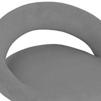 Barkrukken 2 st fluweel lichtgrijs - thumbnail