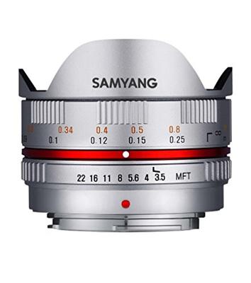 Samyang 7,5mm f/3.5 Fisheye MFT zilver