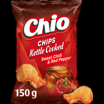 Chio Chips Kettle Cooked Sweet Chilli & Red Pepper 150 g bij Jumbo