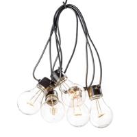 LED feestverlichting 4.5 meter met 10 lampen warmwit - thumbnail