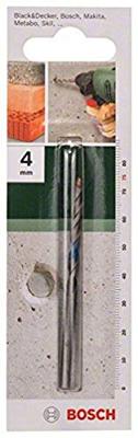 Bosch Accessories 2609255401 Carbide Beton-spiraalboor 4 mm Gezamenlijke lengte 75 mm Cilinderschacht 1 stuk(s)
