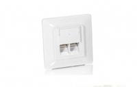 Equip 125725 RJ-45 Cat5e wandcontactdoos inbouw wit - thumbnail