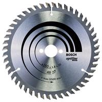 Bosch Accessoires Cirkelzaagblad Optiline Wood 160 x 20/16 x 1,8 mm, 48 1st - 2608641172 - thumbnail